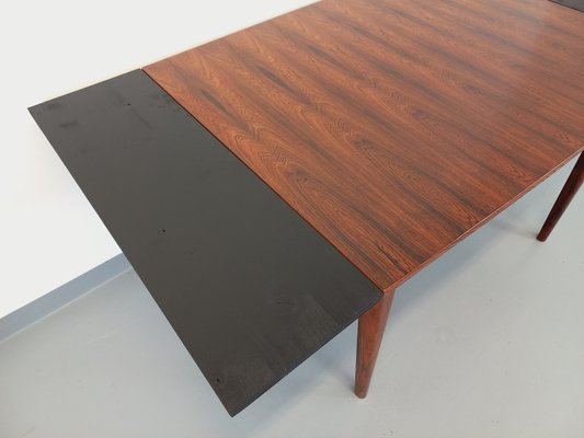 Vintage Scandinavian Style Dining Table in Rosewood with Extensions, 1960s-AHO-1805959