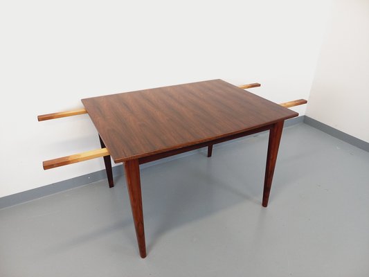 Vintage Scandinavian Style Dining Table in Rosewood with Extensions, 1960s-AHO-1805959