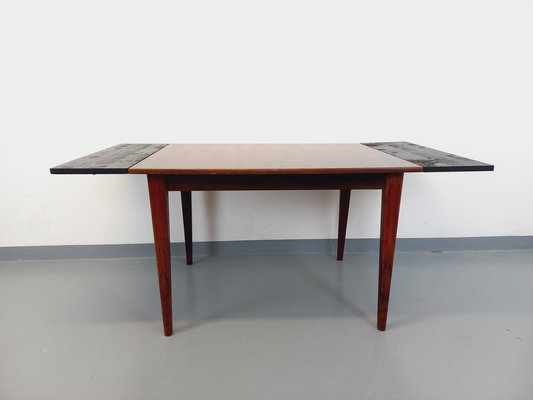 Vintage Scandinavian Style Dining Table in Rosewood with Extensions, 1960s-AHO-1805959