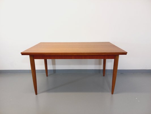 Vintage Scandinavian Style Dining Table in Teak, 1960s-AHO-1751714