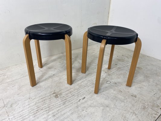 Vintage Scandinavian Style Stools from Kembo, 1970s, Set of 2-DE-1029152