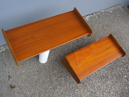 Vintage Scandinavian Teak and Oak Shelves, Set of 2-YDZ-828735