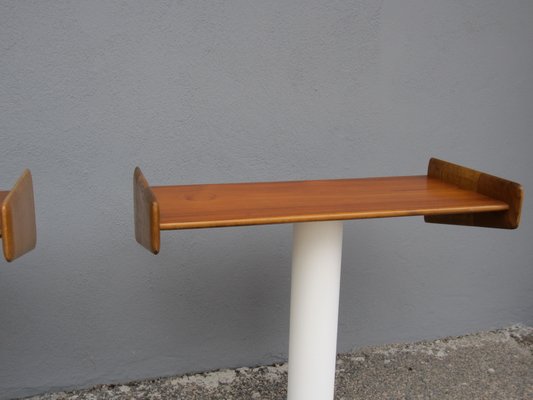 Vintage Scandinavian Teak and Oak Shelves, Set of 2-YDZ-828735