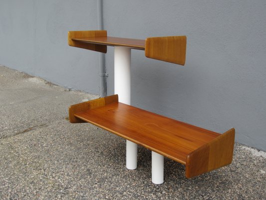 Vintage Scandinavian Teak and Oak Shelves, Set of 2-YDZ-828735