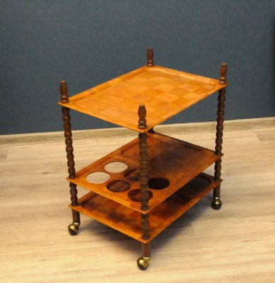 Vintage Scandinavian Teak Bar Cart-KDW-1090070