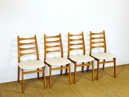 Vintage Scandinavian Teak Chairs, 1960, Set of 4-PLK-2027178