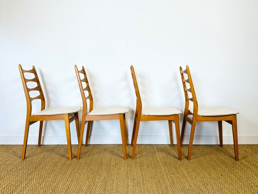 Vintage Scandinavian Teak Chairs, 1960, Set of 4-PLK-2027178