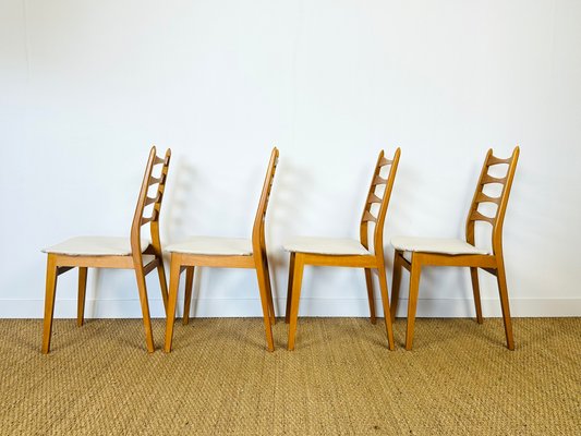 Vintage Scandinavian Teak Chairs, 1960, Set of 4-PLK-2027178