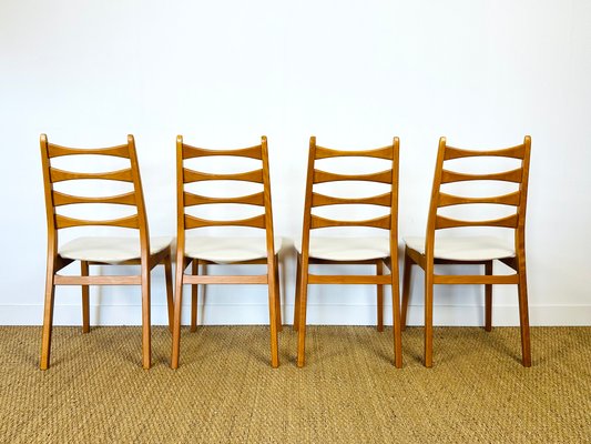 Vintage Scandinavian Teak Chairs, 1960, Set of 4-PLK-2027178