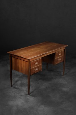 Vintage Scandinavian Teak Desk with Drawers, 1960s-ZAA-1768436