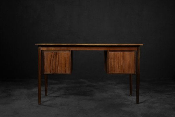 Vintage Scandinavian Teak Desk with Drawers, 1960s-ZAA-1768436