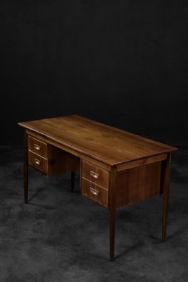 Vintage Scandinavian Teak Desk with Drawers, 1960s-ZAA-1768436