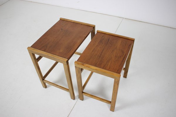 Vintage Scandinavian Teak Nesting Table Set, 1960s-TZ-938751