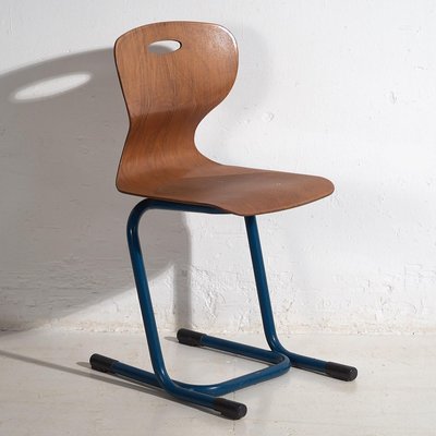 Vintage School Chairs, 1950, Set of 4-ZNJ-2035295