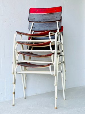 Vintage School Chairs, 1970, Set of 4-ALG-1717919