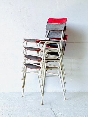 Vintage School Chairs, 1970, Set of 4-ALG-1717919