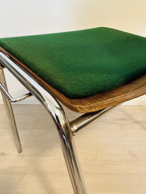 Vintage School Chairs, Denmark, 1970s, Set of 4-YNX-2027811