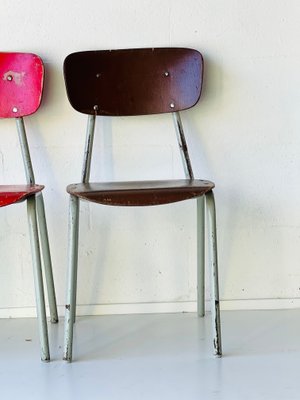 Vintage School Chairs, Set of 4-ALG-1370719