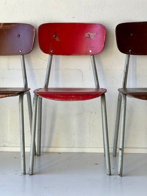 Vintage School Chairs, Set of 4-ALG-1370719