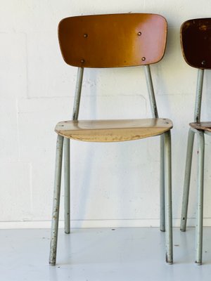 Vintage School Chairs, Set of 4-ALG-1370719