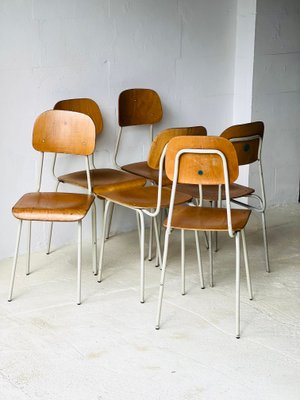 Vintage School Chairs, Set of 6-ALG-2020117