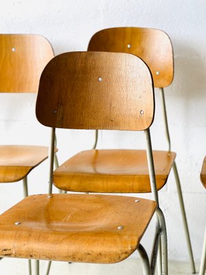 Vintage School Chairs, Set of 6-ALG-2020117