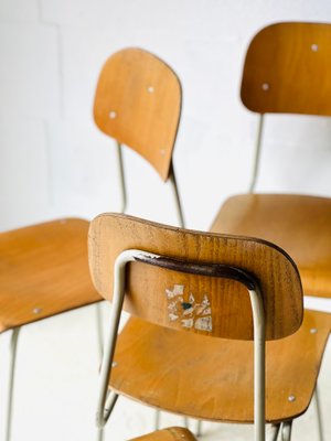 Vintage School Chairs, Set of 6-ALG-2020117