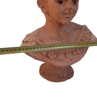 Vintage Sculptural Ceramic Roman Bust-TCS-1309900