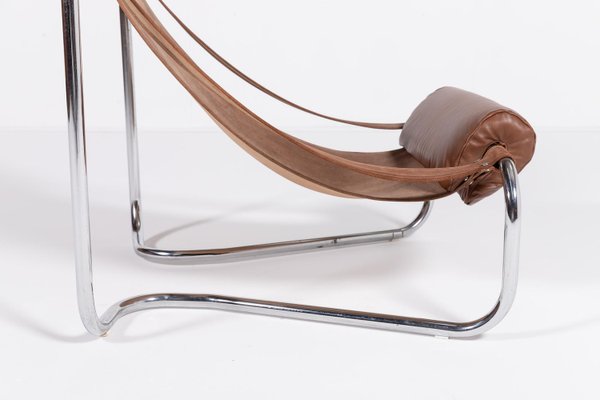 Vintage Sculptural Italian Sling Lounge Chair, 1970s-KMC-2024262