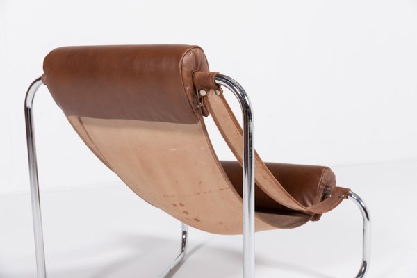 Vintage Sculptural Italian Sling Lounge Chair, 1970s-KMC-2024262