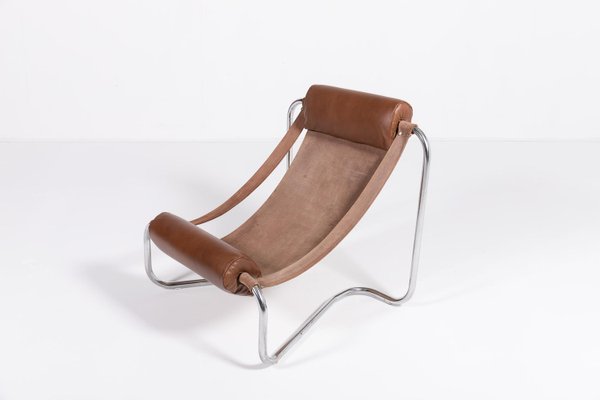 Vintage Sculptural Italian Sling Lounge Chair, 1970s-KMC-2024262