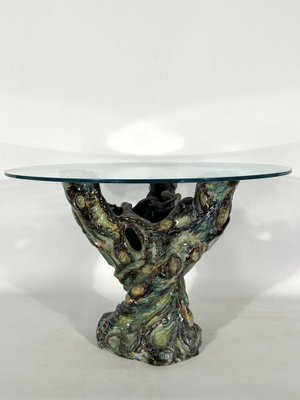 Vintage Sculptural Modern Ceramic Coffee Table, Italy, 1950s-OT-1239138