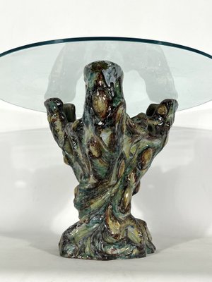 Vintage Sculptural Modern Ceramic Coffee Table, Italy, 1950s-OT-1239138