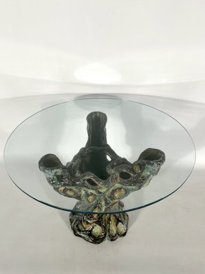 Vintage Sculptural Modern Ceramic Coffee Table, Italy, 1950s-OT-1239138