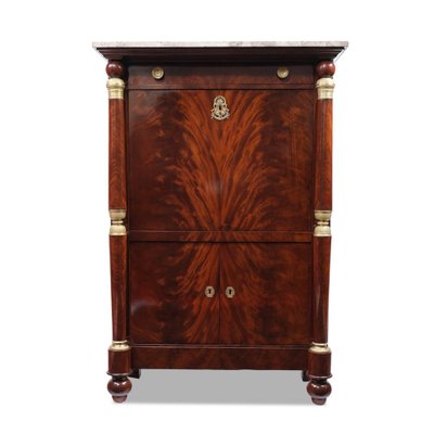 Vintage Secretary in Mahogany by Jean Nicolas Adriaansen, 1825-GCQ-1347651