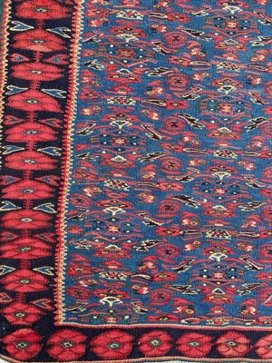 Vintage Senneh Kilim Flat Rug-YMM-1062236