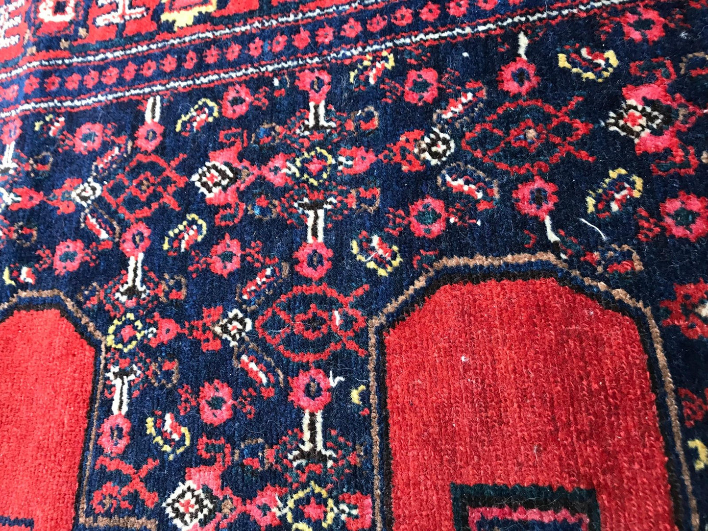 Vintage Senneh Kurdish Carpet