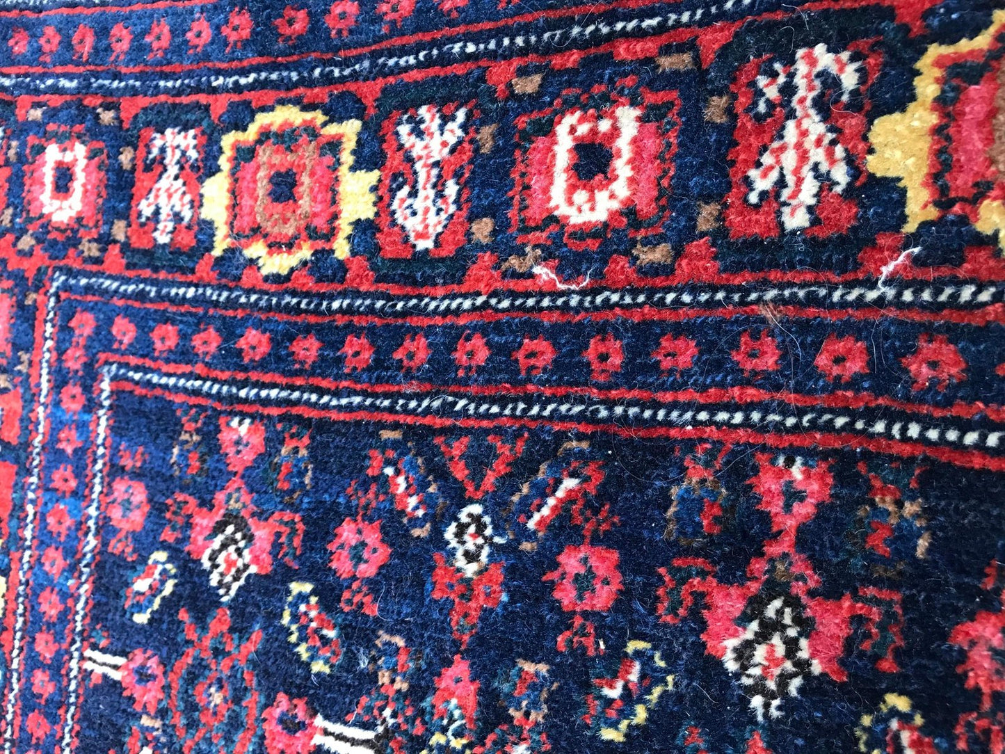 Vintage Senneh Kurdish Carpet