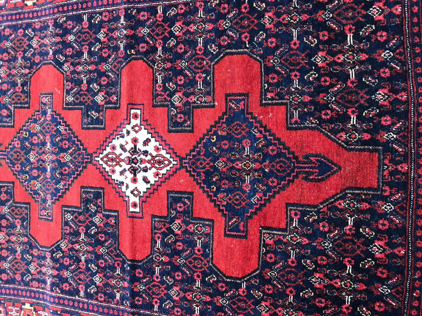 Vintage Senneh Kurdish Carpet