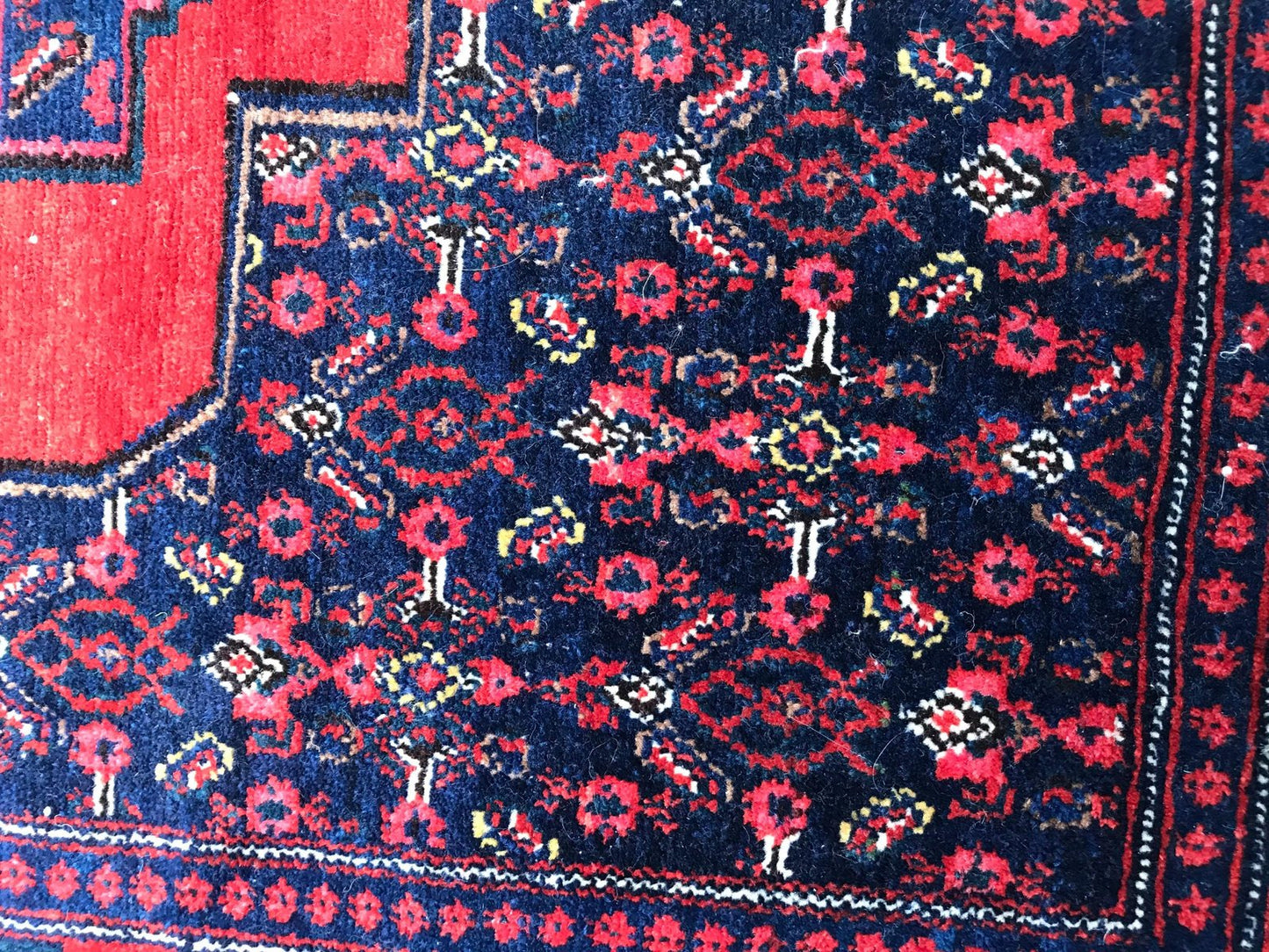 Vintage Senneh Kurdish Carpet