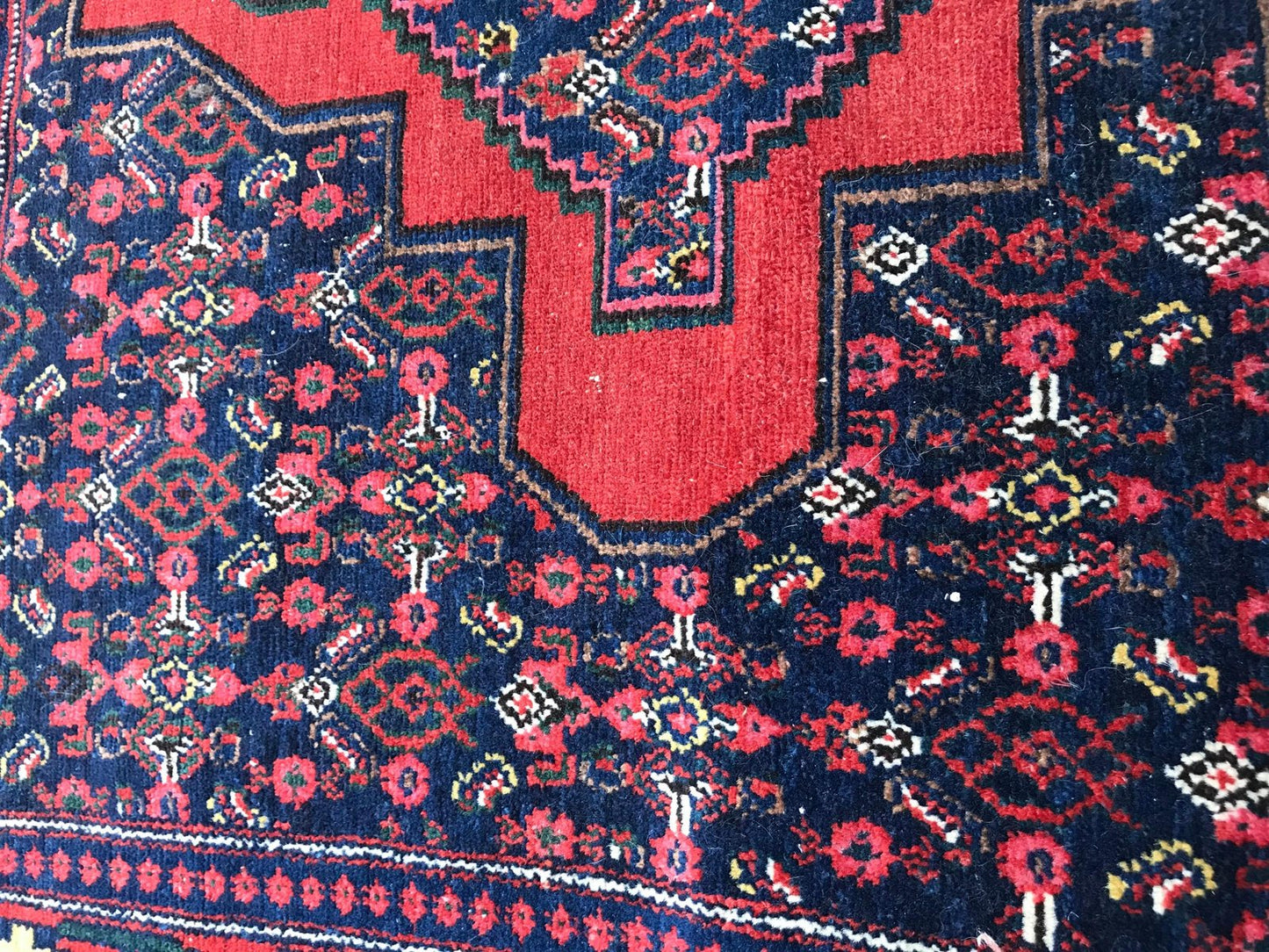 Vintage Senneh Kurdish Carpet