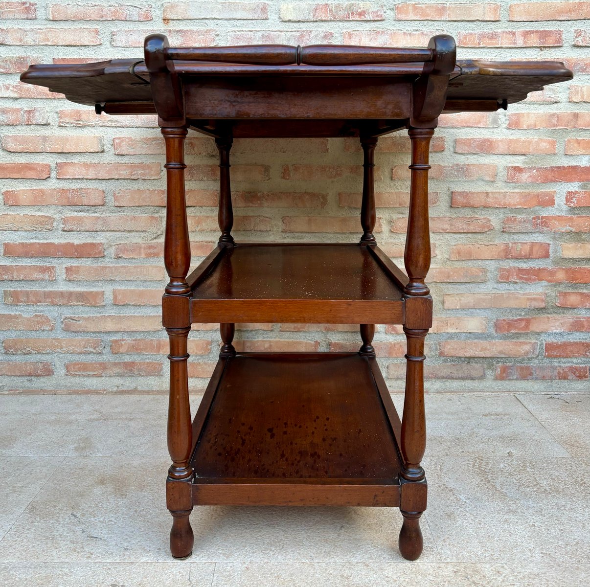 Vintage Serving Trolley with Wheels and Wings, 1970s