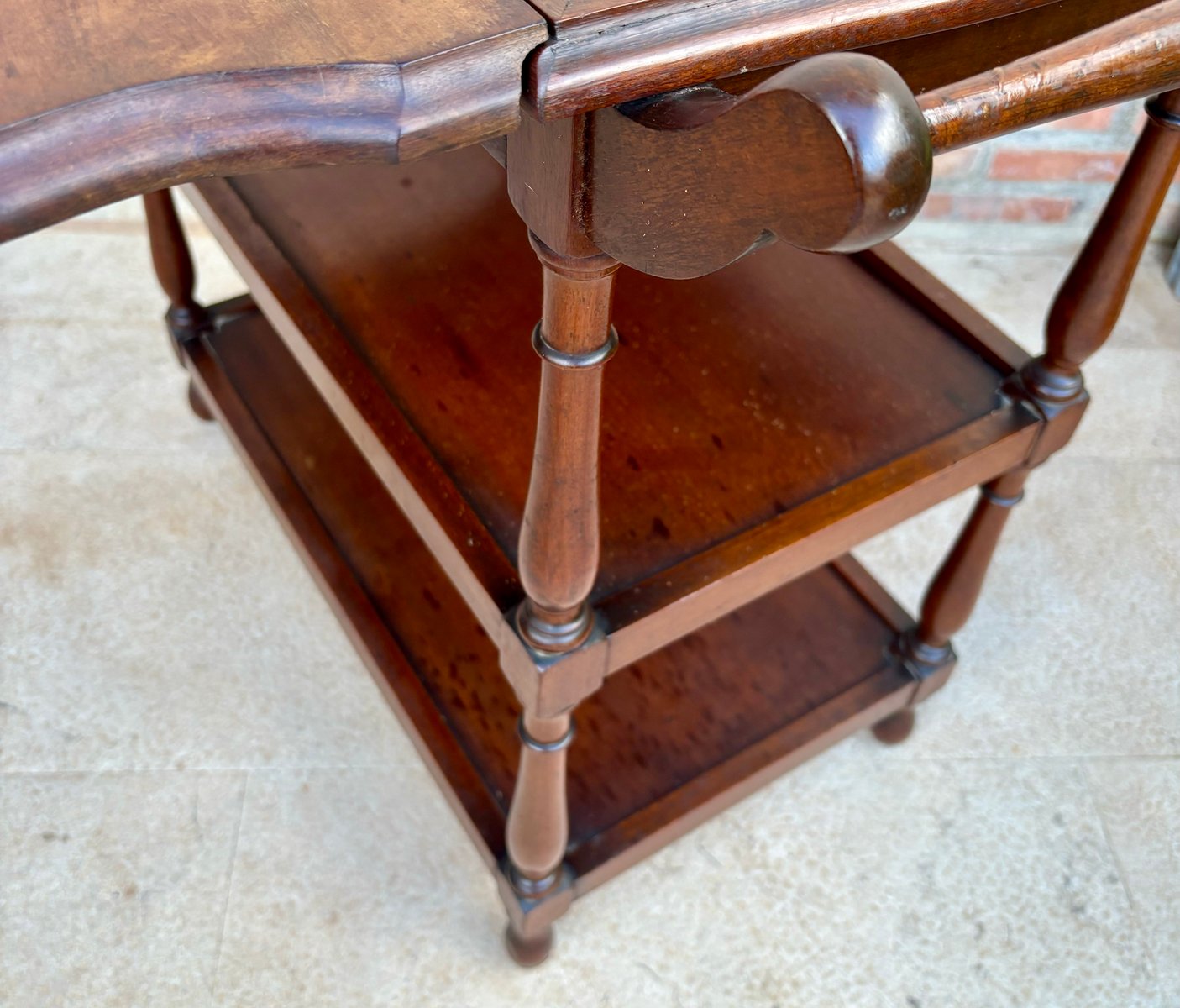 Vintage Serving Trolley with Wheels and Wings, 1970s