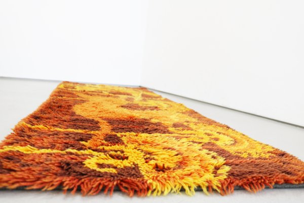 Vintage Shaggy Rug, Sweden from Rya, 1960-FJP-2033786