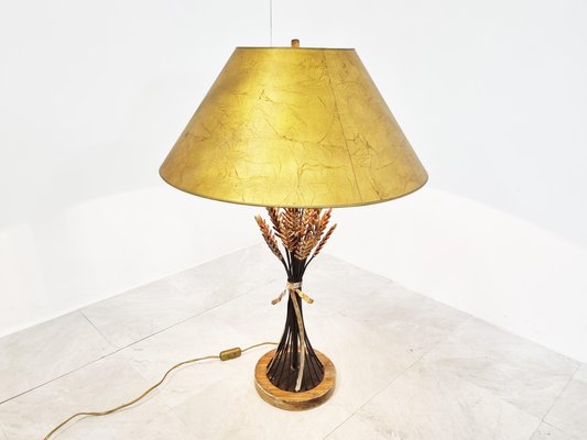 Vintage Sheaf of Wheat Table Lamp, 1960s-IRH-1249595