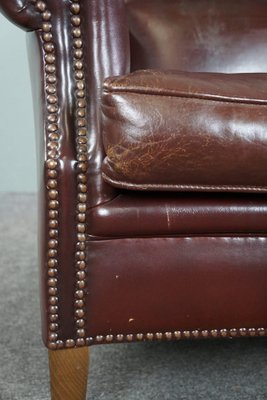 Vintage Sheep Leather Armchair-HPP-1792171