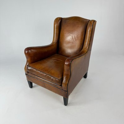 Vintage Sheep Leather Club Chair, 1970s-RMX-2022472