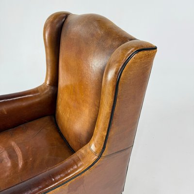 Vintage Sheep Leather Club Chair, 1970s-RMX-2022472