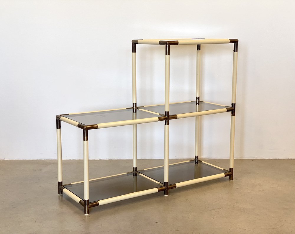 Vintage Shelves in Brass in the style of Banci, 1970s