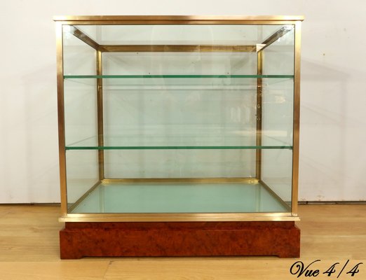 Vintage Showcase in Glass and Brass, 1950s-RVK-2032291